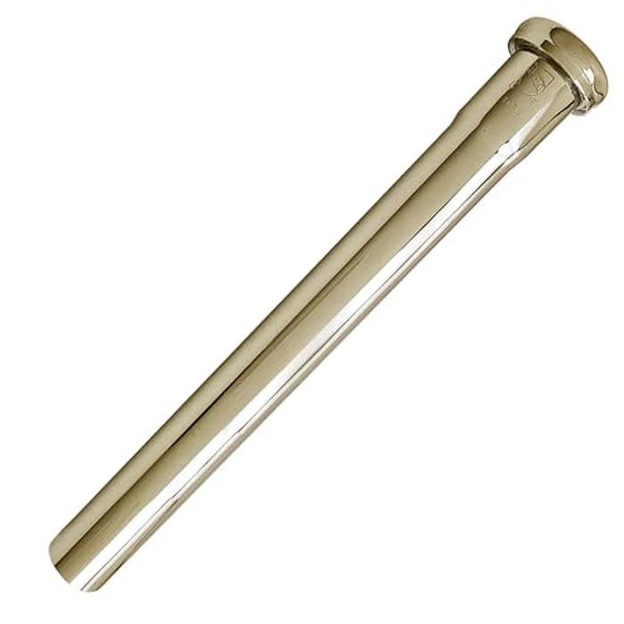 Westbrass CO401-12-01 1-1/4" Brass Bathroom Sink P-Trap with 12" Slip Joint Extension Tube, Polished Brass by Westbrass - Image 4