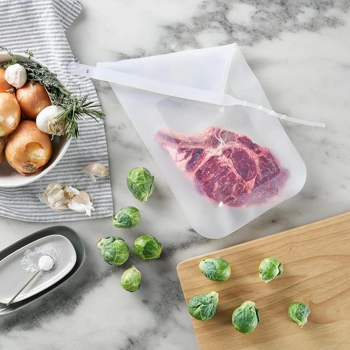 Anova Precision Reusable Silicone Clear Bag (Large) - Clear by Anova - Image 3
