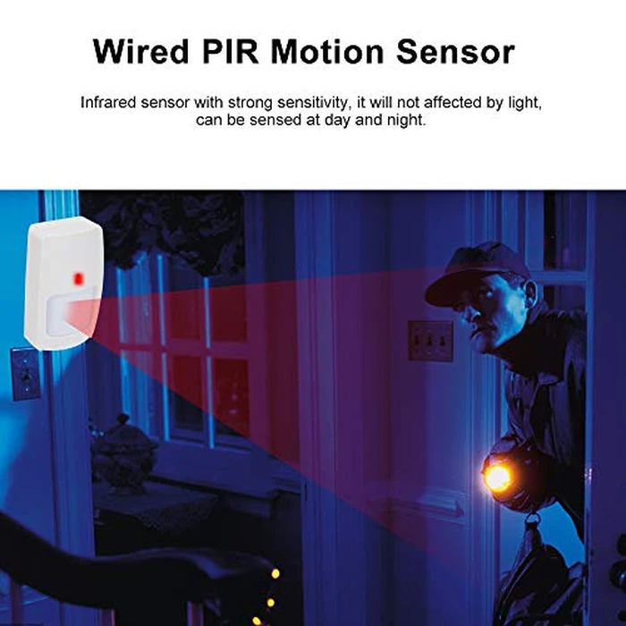 Sunydog Wired Infrared Motion and Micro Detector Wall Mounted PIR Motion Sensor Pet Immunity for Home Burglar Security Alarm System by Sunydog - Image 5