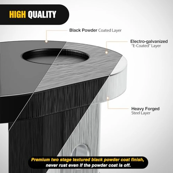 Nilight Gooseneck Ball Extender 4" Offset Ball Compatible with B&W Trailer Hitches Turnoverball Heavy Duty 2-5/16 Inch Ball 20000 lbs GTW 5000 lbs VTW (GNXA4085) by Nilight - Image 3