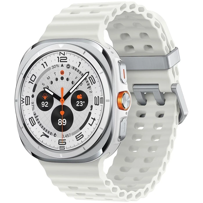 Galaxy Watch Ultra (2024) (Bluetooth + LTE) - 32GB - 47mm - Titanium Gray Titanium Case with Black Silicone Marine Band by Samsung - Image 3