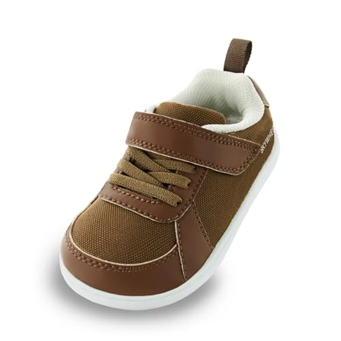 SKYWHEEL Extra Wide Toe Box Toddler Shoes Size 8 Brown Breathable Lightweight Tennis Walking Running Sports Activity Shoes for Kids Preschool Outdoor Play Sneakers by SKYWHEEL - Used - Very Good condition