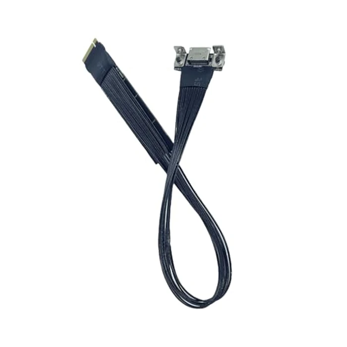 JMT M.2 NVMe M Key to Oculink 4i / SFF8611 Extension Cable PCIe4.0 X4 Gen3 4 Compatible with T10 / SAS-4 SFF-8612 (25cm) by JMT - Used - Like New condition - US$19.17