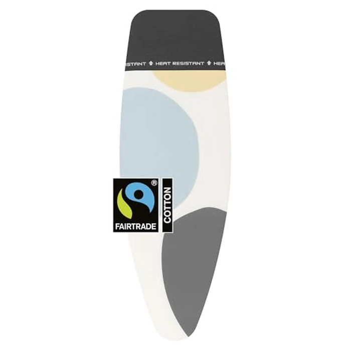 Brabantia Replacement Ironing Board Cover | All-in-One Set | Fits Premium Board (Size D) | Fairtrade Bubbles Cover | XL 100% Cotton Cover + Foam Layer Ironing Board D (No HRPZ) by Brabantia - Image 1