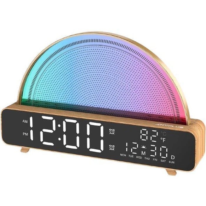 Anyplus Sunrise Digital Alarm Clock HT-L-001 - Wood by Anyplus - Refurbished - Excellent condition - US$32.37
