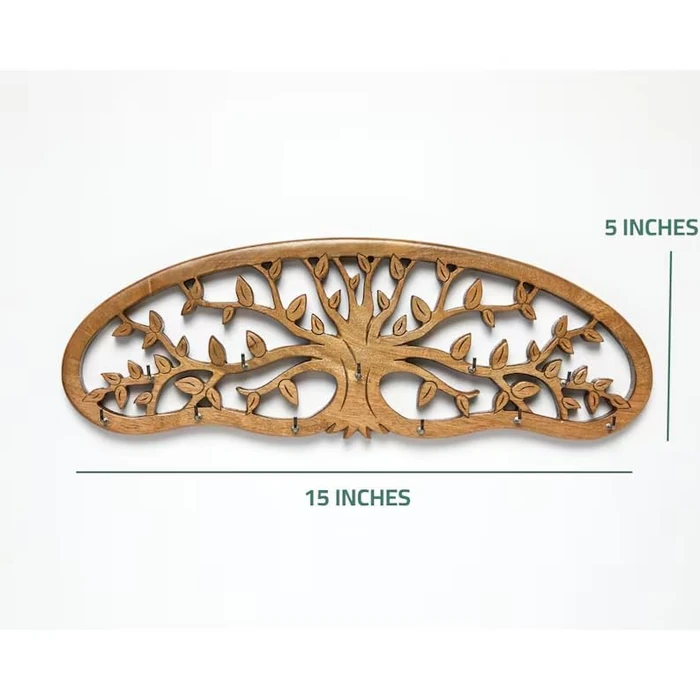 Tnstbiee Rustic Herb Drying Rack Hanging - Artistic Life Tree Design for Kitchen Witches & Gardeners - Holds 11 Bouquets - Saving Space Herb & Flower Dryer - Gift for Crafters - Wall Art Décor by Tnstbiee - Image 3