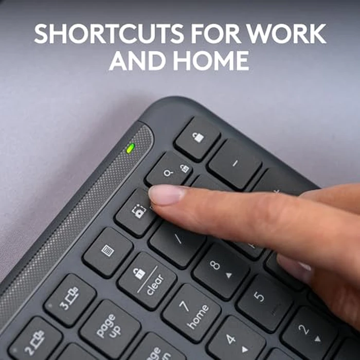 Logitech Signature Slim K950 Wireless Keyboard, Sleek Design, Switch Typing Between Devices, Quiet Typing, Bluetooth, Multi-OS, Windows, Mac, Chrome - Graphite by Logitech - Image 9