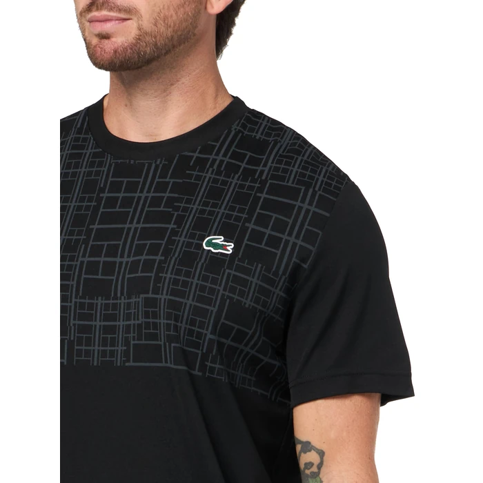 Lacoste Men's Sport Tennis x Novak Djokovic T-Shirt, Black, XX-Large by Lacoste - Image 3