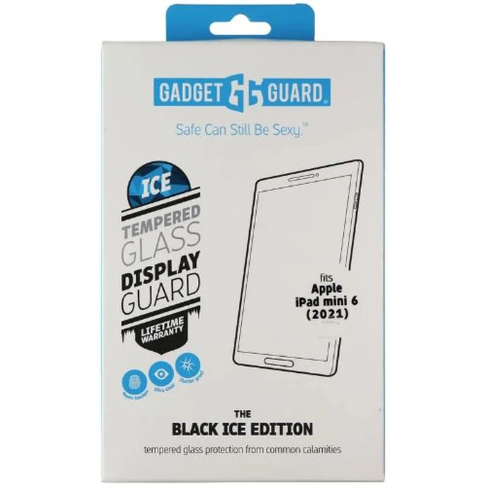 GadgetGuard (Black Ice) Tempered Glass Screen Protector for iPad Mini 6 (2021) - Clear by GadgetGuard - Refurbished - Brand New condition