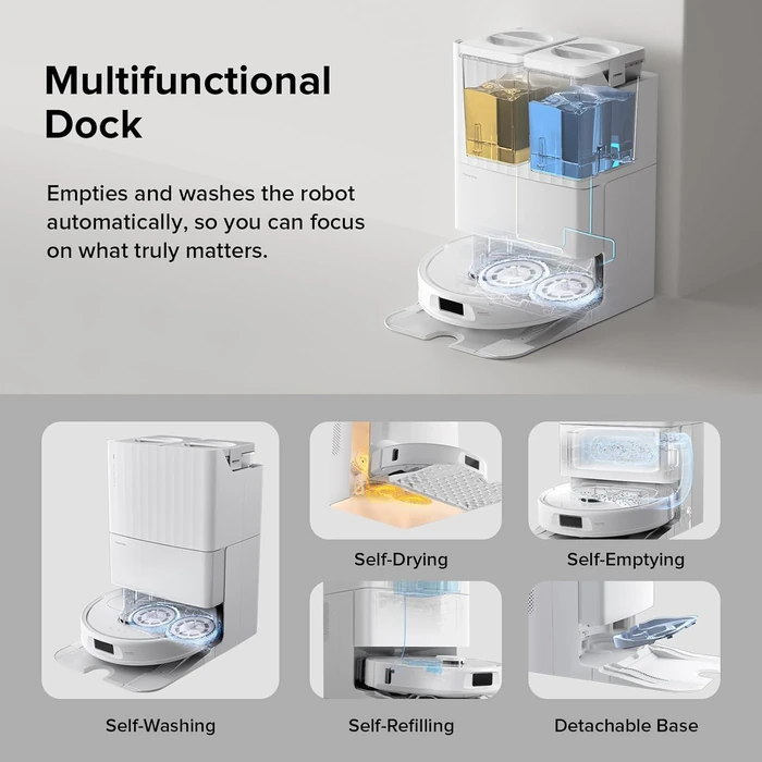 Roborock Qrevo S Robotic Vacuum Cleaner - White by Roborock - Image 2