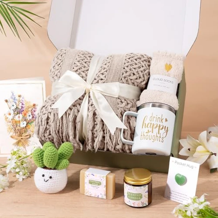Gift Baskets for Women, Get Well Gifts for Women After Surgery, Birthday Gifts Thinking of You Gifts for Woman, Care Package, Sending Hug Feel Better Self Care Box for for New Mom Wift Teen Girls by GiftSketch - Image 8