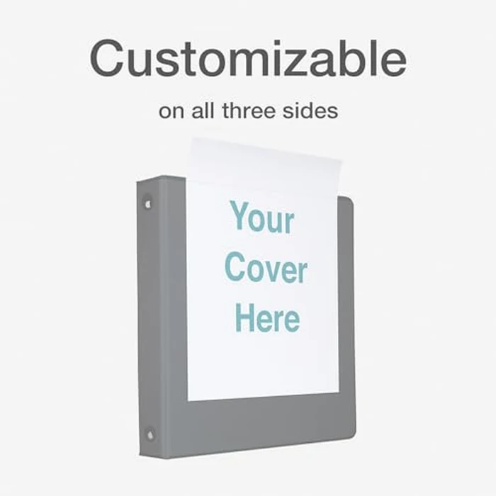 Cardinal 3 Ring Binders, Binders for School and Office, Durable 2 Inch, Round Rings, Holds 475 Sheets, ClearVue Presentation View, Non-Stick, Assorted Autumn Colors, 4 Pack (1002481) by Cardinal - Image 5