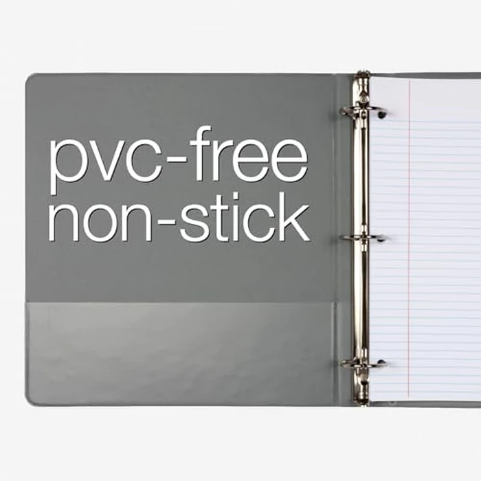 Cardinal 3 Ring Binders, Binders for School and Office, Durable 2 Inch, Round Rings, Holds 475 Sheets, ClearVue Presentation View, Non-Stick, Assorted Autumn Colors, 4 Pack (1002481) by Cardinal - Image 6