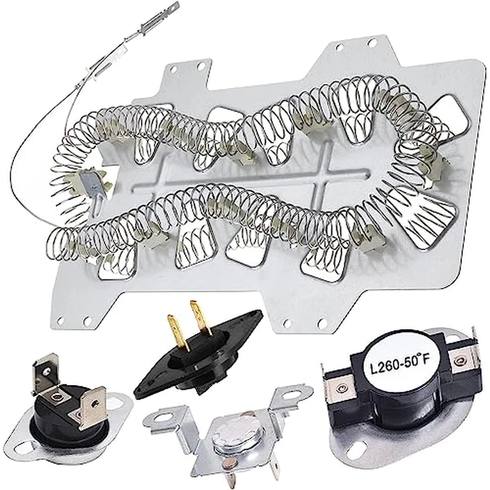 2026 UPGRADE Dryer Heating Element for Samsung dv42h5000ew/a3 dv45h7000ew/a2 dv48h7400ew/a2 DC47-00019A Dryer Heating Element DC47-00018A Thermostat DC47-00016A DC32-00007A DC96-00887A Thermal fuse by LFORBB - Used - Acceptable condition - CA$34.87