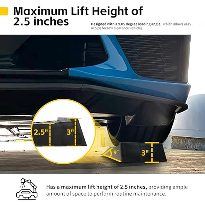MaxxHaul 50516 4,400 lb. Capacity Low Profile Car Ramps, 2-Count, Black (Pack of 1) by MAXXHAUL - Image 4