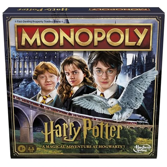 Monopoly Harry Potter Edition Board Game | A Magical Adventure at Hogwarts | Ages 8 and Up | 2 to 6 Players | Family Games | Gifts for Kids and Adults (English) by Hasbro Gaming - Used - Good condition - CA$34.10