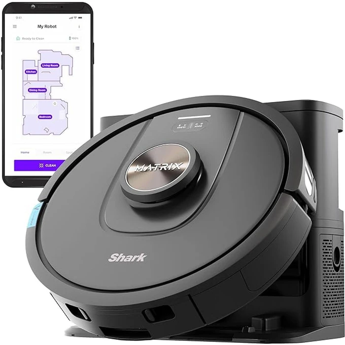 Shark Matrix Self-Emptying Robot Vacuum Home Mapping (UR2360EEUS) - Black by Shark - Refurbished - Excellent condition