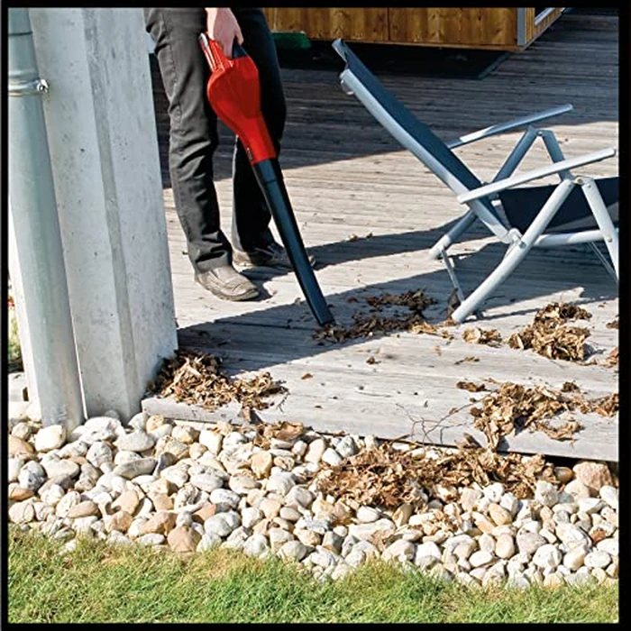 Einhell 3433543 Cordless 100 CFM Leaf Blower Kit 18V GC-CL 18/1 Li E-Kit Power X-Change with Battery and Charger (18V, 12,000 RPM, 6-Speed, 250 km/h, 191.38 ft/s, Lightweight, Split Tube for Leaves) by Einhell - Image 8