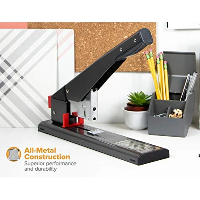 Bostitch Office Heavy Duty Stapler, 215 Sheet Capacity, Jam-Free, Easy Reload, Black (00540) by Bostitch - Image 5