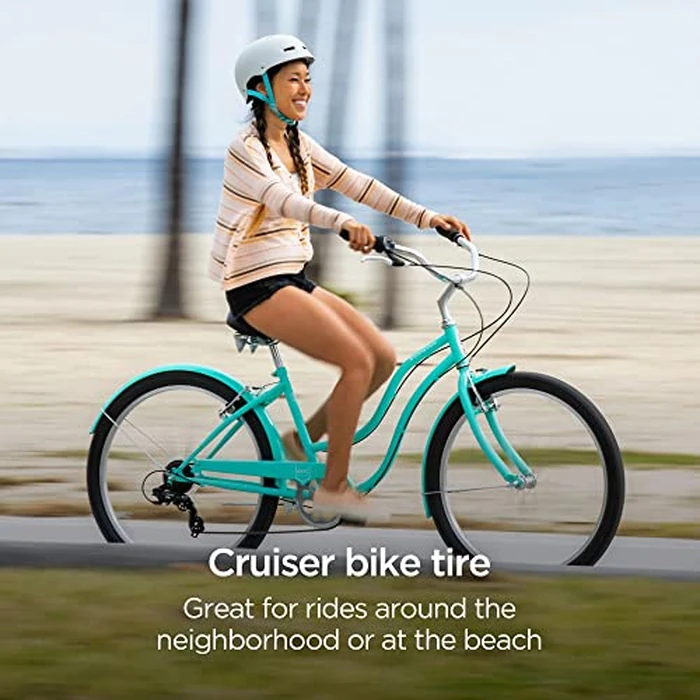 Schwinn Replacement Bike Tire, 26" x 2.125" Cruiser Bike Tire, Smooth Tread Pattern, Puncture Guard, Fits Internal Rim Widths 19mm-29mm, PSI Range 40 to 65 by Schwinn - Image 6