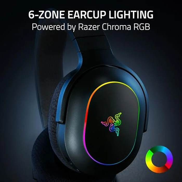 Razer Barracuda X Chroma Wireless Gaming Headset: 2.4GHz Wireless & Bluetooth - Lightweight - Chroma RGB - 40mm Drivers - Cardioid Mic - 70 Hr Battery - for PC, Mac, PS5, Switch, Smartphone - Black by Razer - Image 4