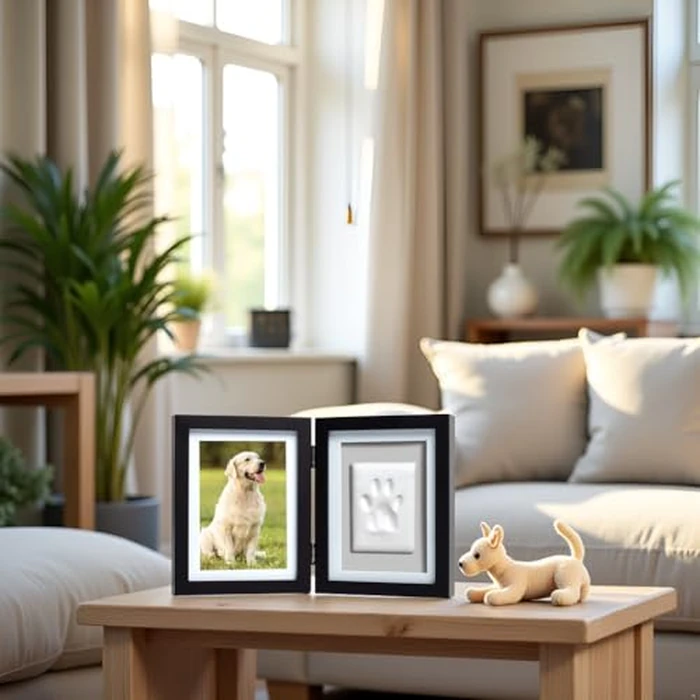 Pearhead Pet Pawprints Desk Picture Frame and Imprint Kit, Black, Pet Owner Gifts by Pearhead - Image 7