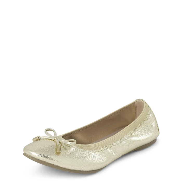 The Children's Place,Ballet Flats,Soft Gold,3 Years by The Children's Place - Image 1