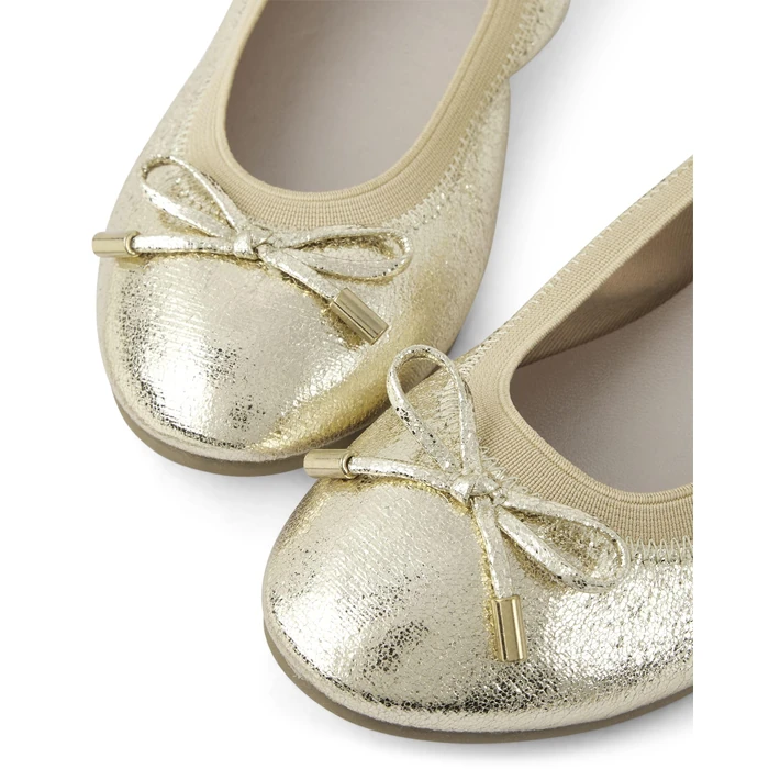 The Children's Place,Ballet Flats,Soft Gold,3 Years by The Children's Place - Image 3