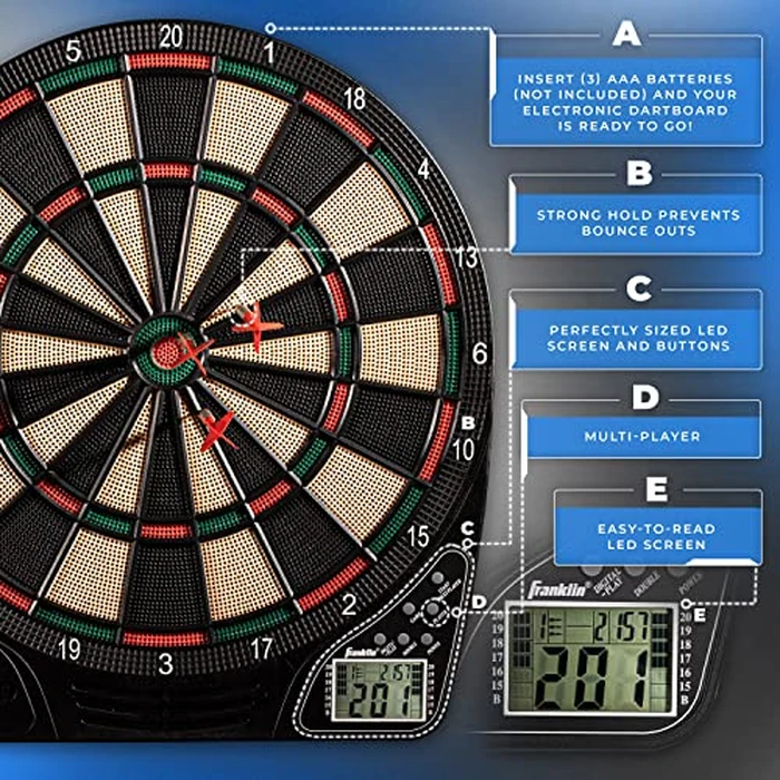 Franklin Sports FS1500 Electronic Dartboard by Franklin Sports - Image 7