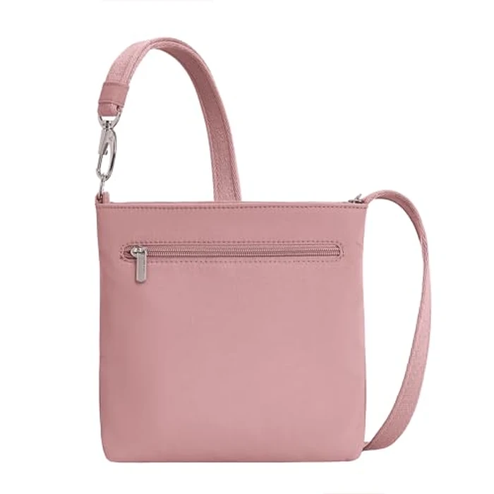 Travelon Anti-Theft Roam Small Crossbody, Desert Pink, 8.5”W X 8.5”H X 2.25”D by Travelon - Image 7