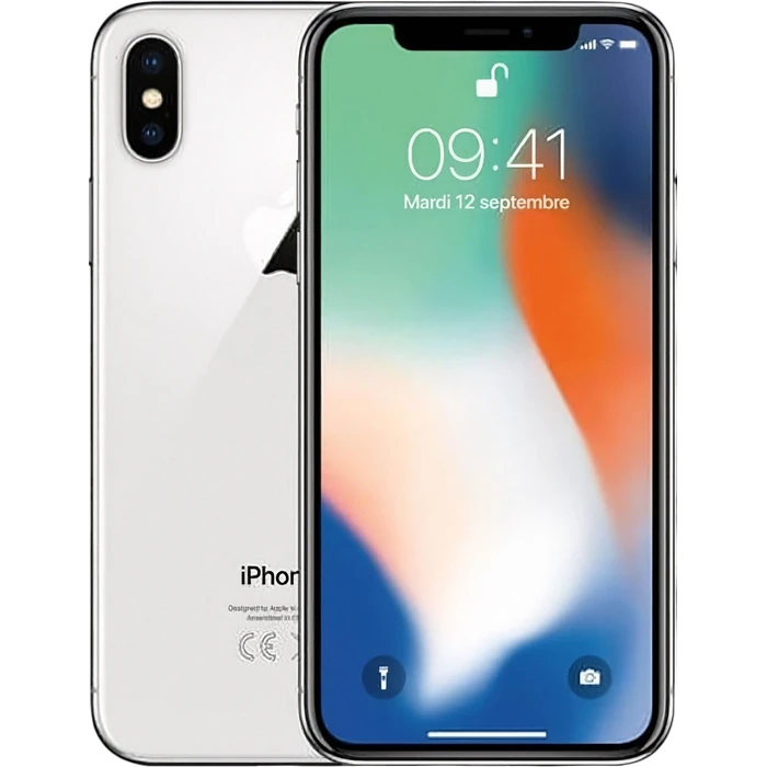 iPhone X - 256GB - Silver by Apple - Refurbished - Good condition - CA$282.99