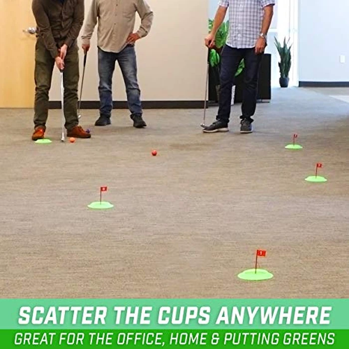 GoSports Pure Putt Challenge Mini Golf Game - Build Your Own Course at Home, The Office or On The Green - Includes 9 Holes, 4 Balls, Dry-Erase Scorecard, Tote Bag & Rules by GoSports - Image 2