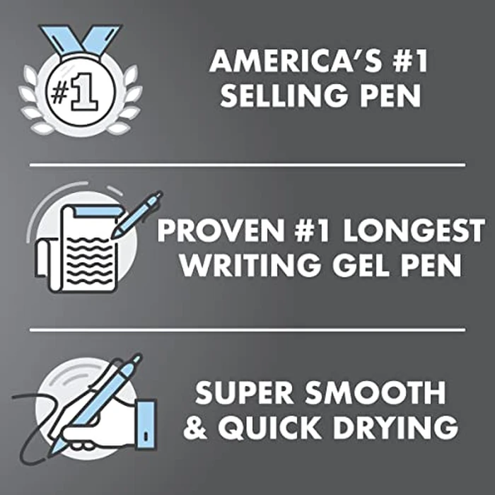 Pilot G2 Premium Gel Roller Pens, Extra Fine Point 0.5 mm, Gel Pens Black Ink, Pack of 12 - Ideal for School, Journaling & Office Writing by PILOT - Image 4