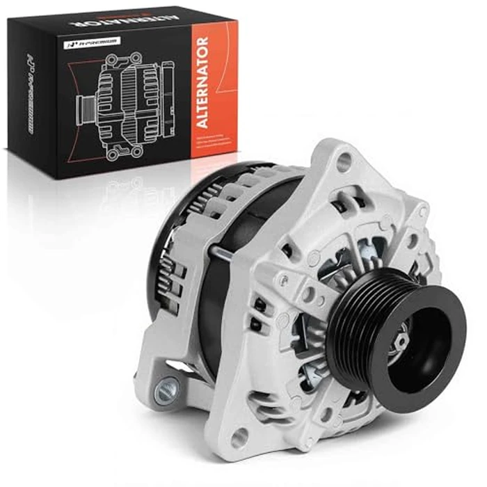 A-Premium Alternator Compatible with Ford F-250 Super Duty 2011-2016 6.7L, F-350 Super Duty 2011-2016 6.7L, F-450 Super Duty 2011-2016 6.7L, 12V 200A 8-Groove Pulley Clockwise, Replace# BC3T-10300-BA by A-premium - Used - Very Good condition - CA$266.94