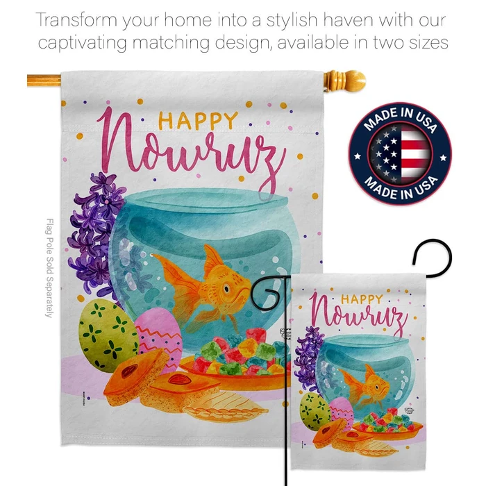 Iranian Nowruz Wall Art Home Decor Banner Room Flag Pole Patio Lawn Garden Outdoor Decorations Indoor Tapestry Yard Signs Celebration Persian New Year Christian Religion Day Holiday Made In USA by Ornament Collection - Image 10