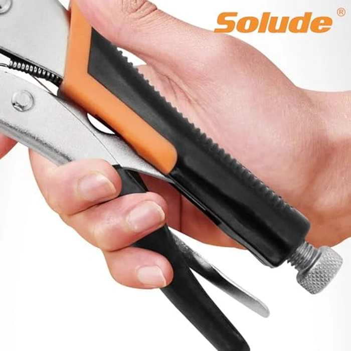 11-Inch C-Clamp Locking Pliers,Heavy Duty Vise Grip Welding Clamp With Swivel Pads for Woodworking,Home,Metalworking,Auto Repair(4 Pack) by SOLUDE - Image 4