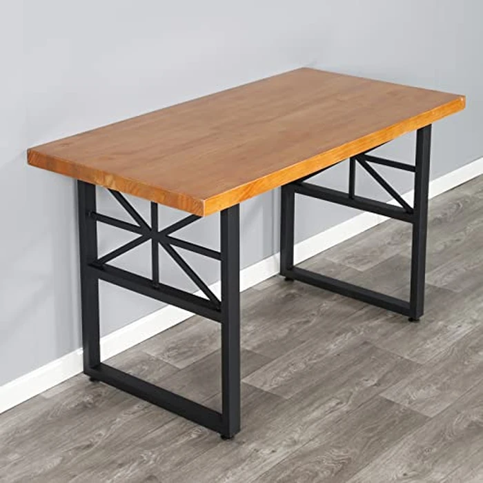 Table Legs Desk Legs 2Pcs Heavy Duty Furniture Legs Square Iron Desk Legs Industrial Modern Metal Table Legs for Dining/Coffee/Office (TYPE B) by UENDO - Image 2