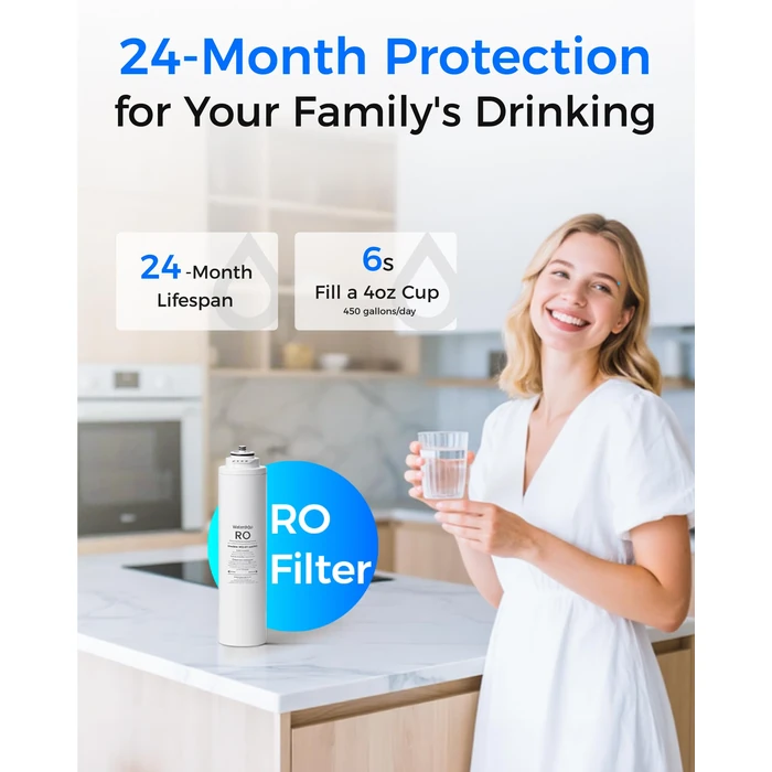 Waterdrop RT-2CFCBRO Filter, Replacement for Waterdrop T3-C Tankless Reverse Osmosis Water Filter (𝐂𝐅*𝟐 + 𝐂𝐁*𝟏 + 𝐑𝐎*𝟏) by Waterdrop - Image 7