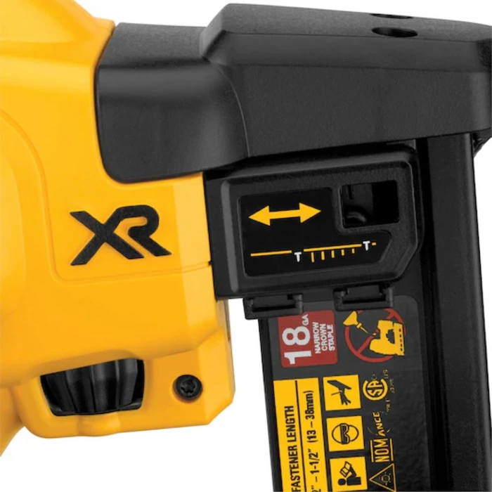 Dewalt DCN681D1R 20V MAX* XR 18 GA Cordless Narrow Crown Stapler Kit - Yellow by Dewalt - Image 3