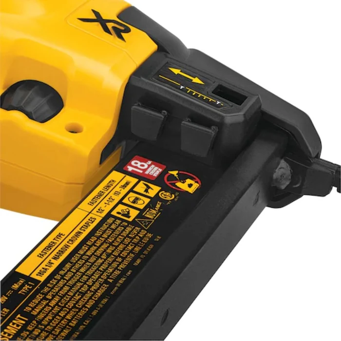 Dewalt DCN681D1R 20V MAX* XR 18 GA Cordless Narrow Crown Stapler Kit - Yellow by Dewalt - Image 8