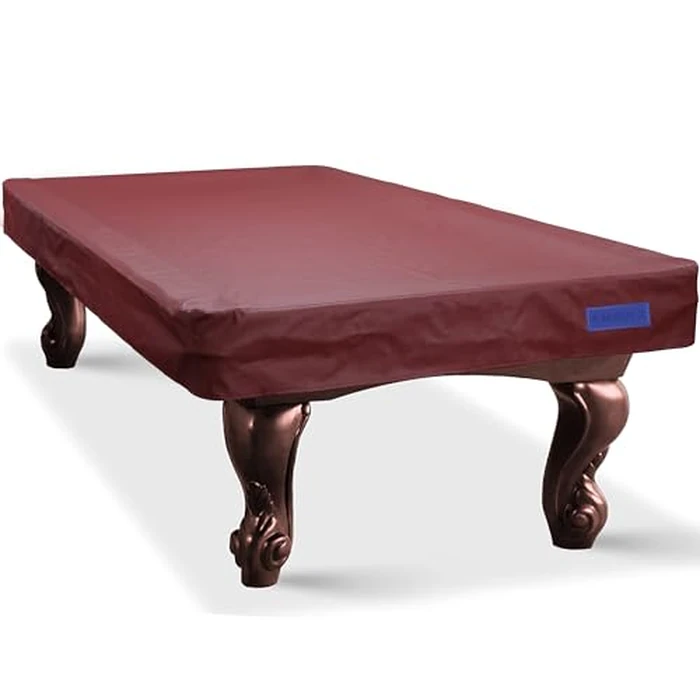 K-Musculo Pool Table Cover, Heavy Duty Leatherette Billiard Table Cover, Waterproof and Tearproof, 6.5/7/ 7.5/8/ 8.5/9 Feet Fitted Burgundy by K-Musculo - Used - Like New condition