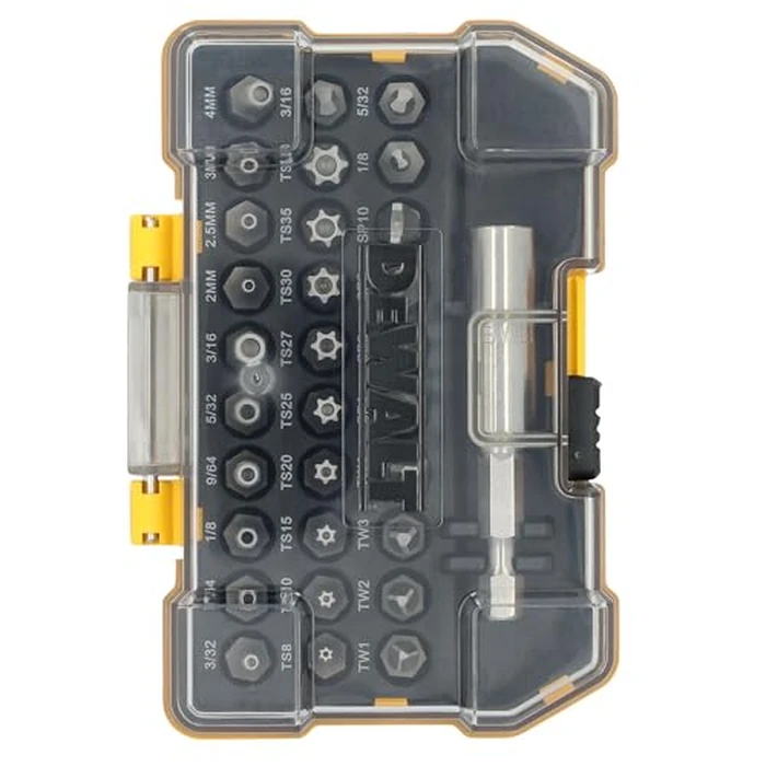 DEWALT Security Bit Set, 31-Piece Screwdriver Bit Set with Case, Universal 1/4 In Hex, Includeds Magnetic Bit Holder (DWAX200) by DEWALT - Image 1