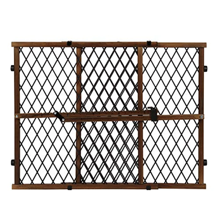 Position & Lock Adjustable Wood Baby Gate (Farmhouse Collection) by Evenflo - Used - Acceptable condition