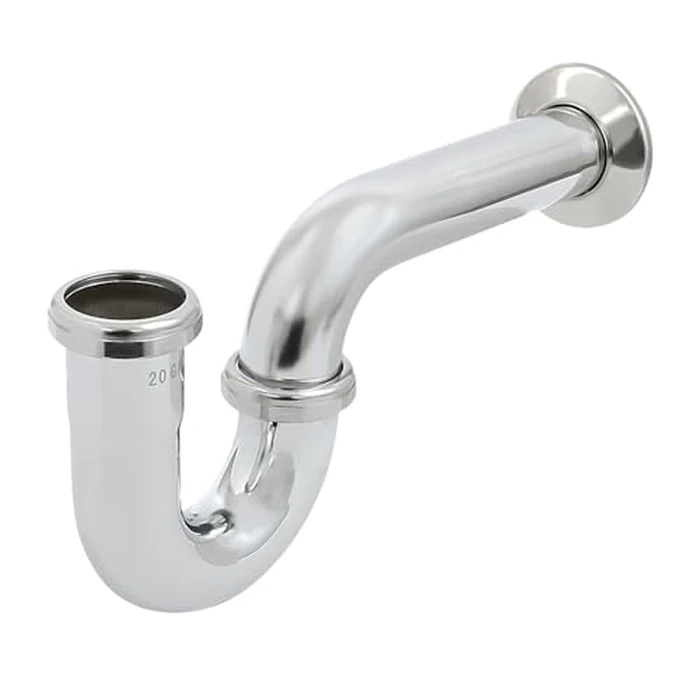 Flexcraft 12812-20 P-Trap for Tubular Drain Applications 1-1/2 in, 20GA Brass, Chrome Plated, 1-1/2" by Highcraft - Image 1