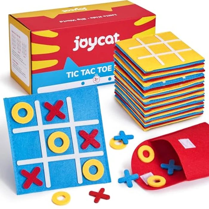 JoyCat 30 Pack Tic Tac Toe Party Favors for Kids, Felt Travel Board Games with Storage Pouch, Classroom Prizes, Goodie Bag Stuffers, Birthday Gifts for Students(Classic) by JoyCat - Image 8