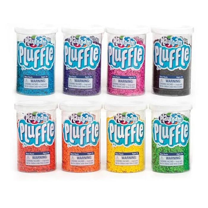 Educational Insights Pluffle(R) Mini 8-Pack - Sensory Bin Foam Set, No Mess Alternative to Sand Toys & Slime for Toddlers at Home or in the Classroom, Fun Sensory Table Filler, Gift for Kids Ages 3+ by Educational Insights - Used - Very Good condition - US$16.45
