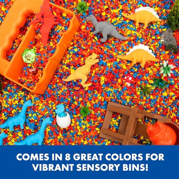 Educational Insights Pluffle(R) Mini 8-Pack - Sensory Bin Foam Set, No Mess Alternative to Sand Toys & Slime for Toddlers at Home or in the Classroom, Fun Sensory Table Filler, Gift for Kids Ages 3+ by Educational Insights - Image 4