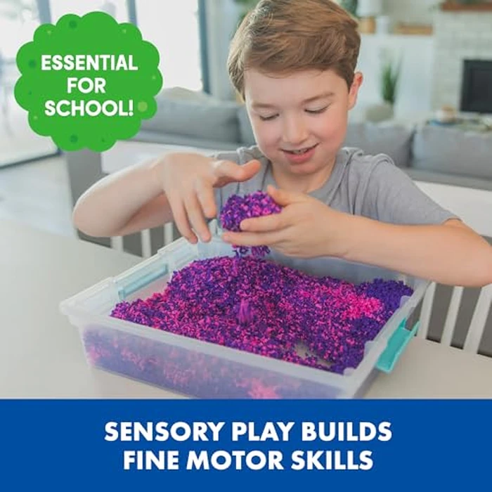 Educational Insights Pluffle(R) Mini 8-Pack - Sensory Bin Foam Set, No Mess Alternative to Sand Toys & Slime for Toddlers at Home or in the Classroom, Fun Sensory Table Filler, Gift for Kids Ages 3+ by Educational Insights - Image 5