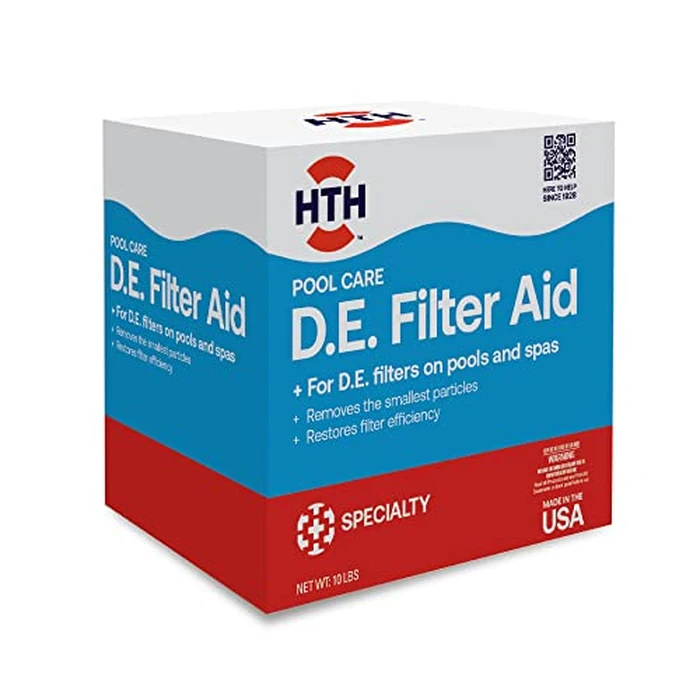 HTH 67121 Swimming Pool Care D.E. Filter Aid, Improve Filtration Efficiency and Water Clarity, 10lb by HTH - Image 1