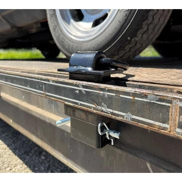 Mytee Products 8 Pack 5/8 Inch Stake Pocket D Rings, 18000 lbs | Heavy Duty Adjustable Trailer Stake Pocket Tie Down Utility for Flatbed Trucks & Trailer w/Hitch Pin, 4 Holes for Adjustment by Mytee Products - Image 8